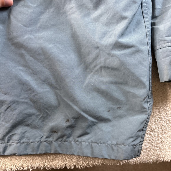 Woolrich Jacket Men's Large Blue Hooded Mountain Parka Wool Flannel‎ Lined 6108 - Picture 8 of 14